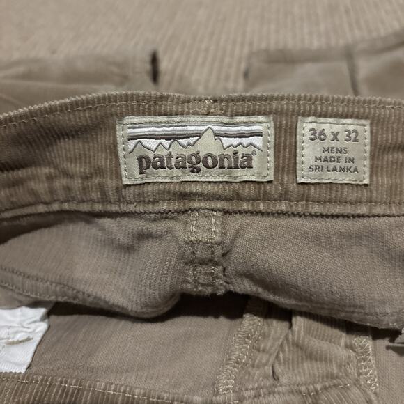 Vintage Patagonia Mens 36x32 Faded Straight Leg Corduroy Chino Pants BrownCotton - Picture 8 of 13